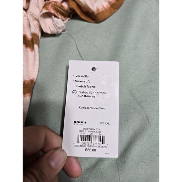 Nine west xxl women's plus size striped tshirt New with tags - Picture 4 of 8